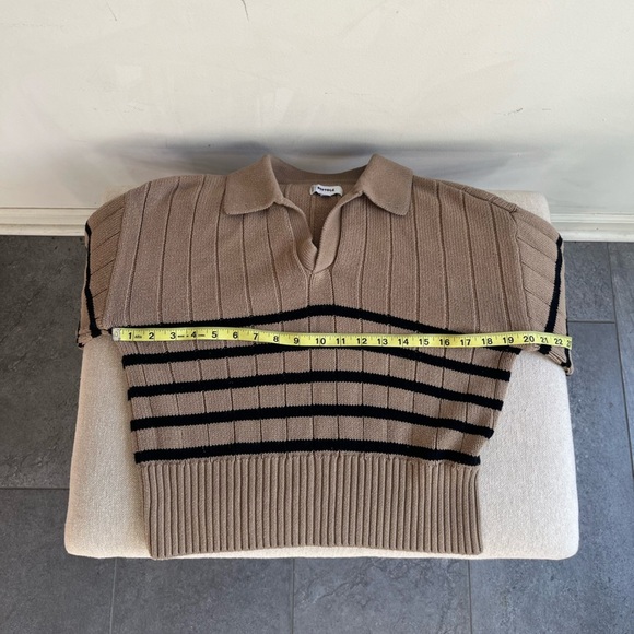 PISTOLA Arlo Pullover in Tan Noir Stripe Size XS - Picture 7 of 7